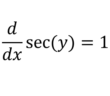 Proof Of The Derivative Of Arcsec(x)