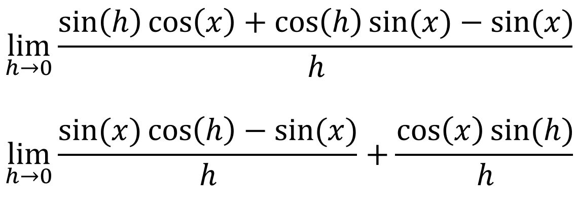 Proof That [d/dx]sin(x) = cos(x)