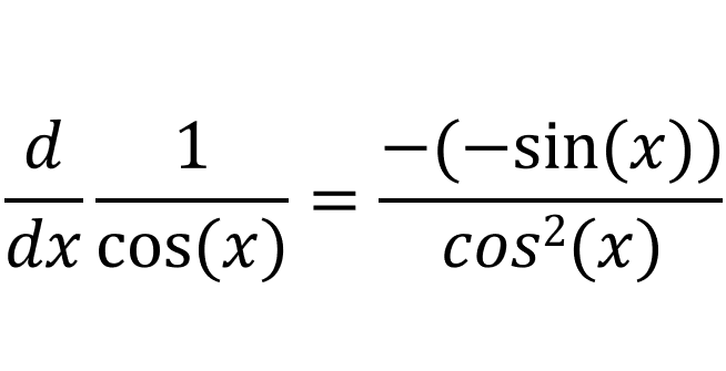 Differentiation of sec(x) and cosec(x)